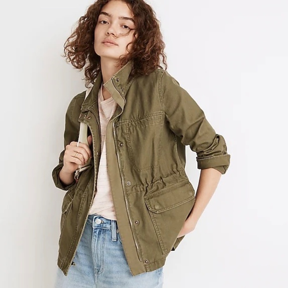 Madewell Dispatch Jacket, Olive Green, Size Medium